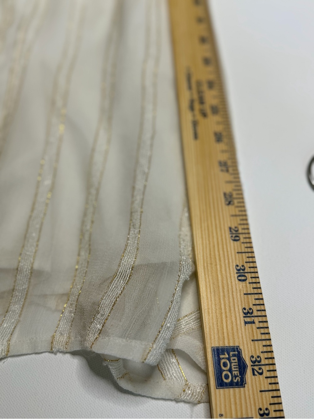 L'Academie Cream Sheer midi skirt - Picture 6 of 11